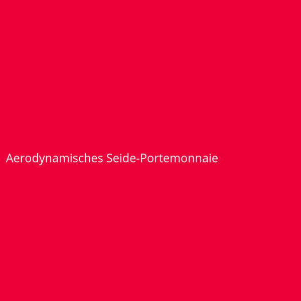 Aerodynamisches Seide-Portemonnaie