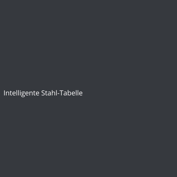 Intelligente Stahl-Tabelle