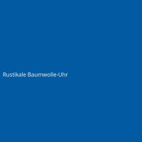 Rustikale Baumwolle-Uhr