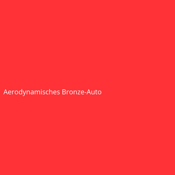 Aerodynamisches Bronze-Auto