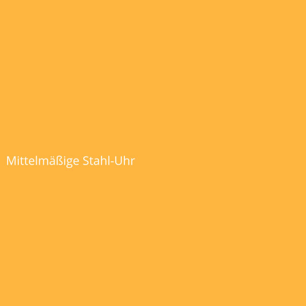 Mittelmäßige Stahl-Uhr