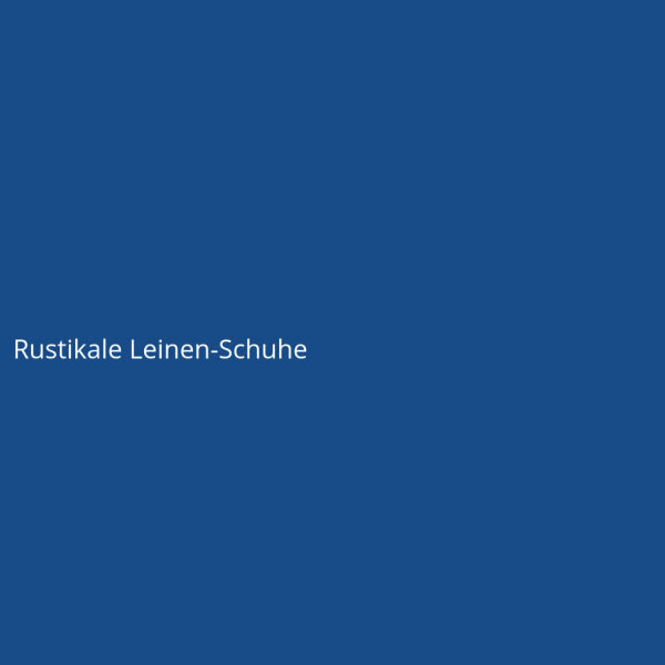 Rustikale Leinen-Schuhe