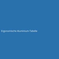 Ergonomische Aluminium-Tabelle