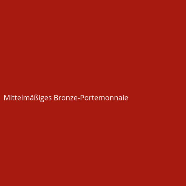 Mittelmäßiges Bronze-Portemonnaie